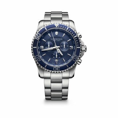 Montre Victorinox Maverick Chronograph, cadran bleu, 43mm