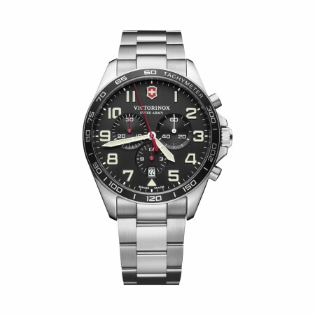 Montre Victorinox FieldForce Chronograph, cadran noir, 42mm