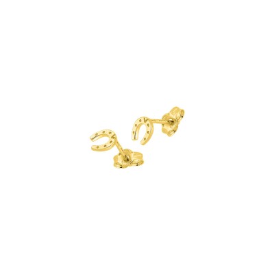 Puces d'oreilles en or jaune