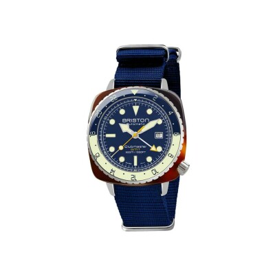 Montre Briston Clubmaster Diver Pro GMT Automatique HMS 24844.SA.T.15.NNB