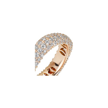 Bague Fullord Slim Ghost en or rose et diamants