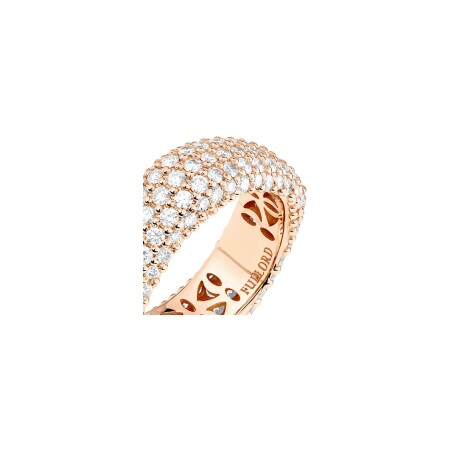 Bague Fullord Ghost en or rose et diamants