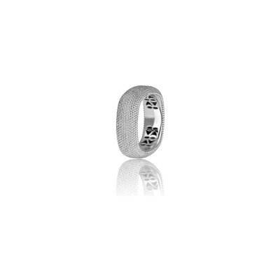 Bague Fullord Caviar Ghost en or blanc