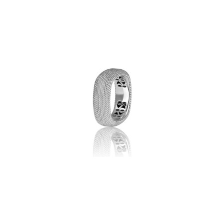 Bague Fullord Caviar Ghost en or blanc