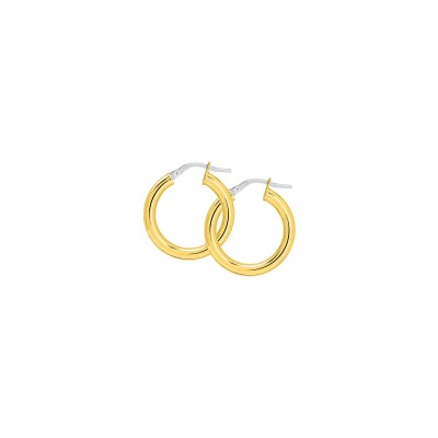 Boucles d'oreilles créoles en or jaune