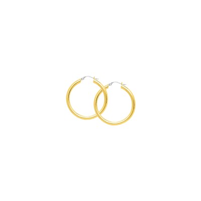 Boucles d'oreilles créoles en or jaune