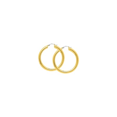 Boucles d'oreilles créoles en or jaune