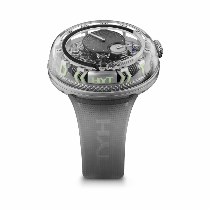 HYT H2.0 Time is Fluid Silver watch