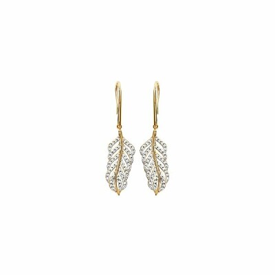 Boucles d'oreilles en plaqué or et oxydes de zirconium