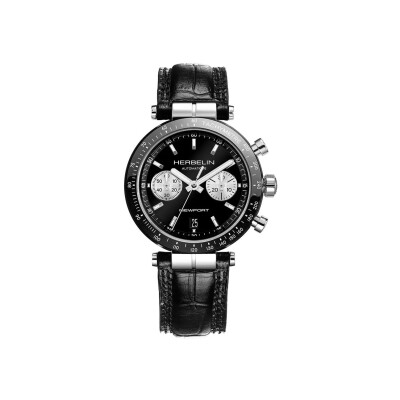 Herbelin Newport Héritage Bicompax black watch