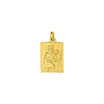 Médaille St Christophe en or jaune