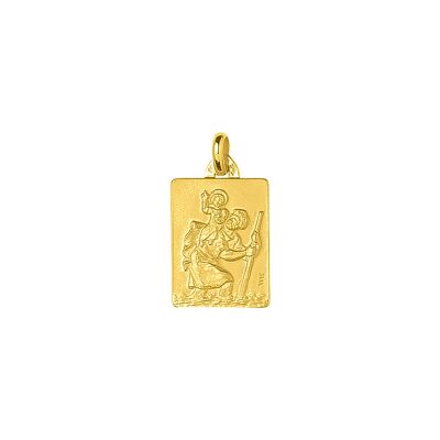 Médaille Saint Christophe en or jaune
