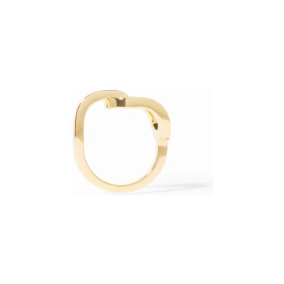 Bague dinh van Maillon en or jaune et diamants, grand modèle