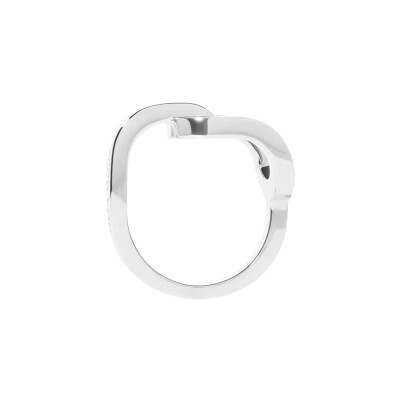 Bague Dinh Van Maillon grand modèle en or blanc et diamant
