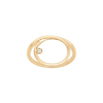 Bague La Garçonne en argent et Diamant, taille 54