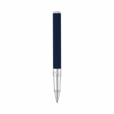 Rollerball S.T. Dupont D-Initial bleu-chrome