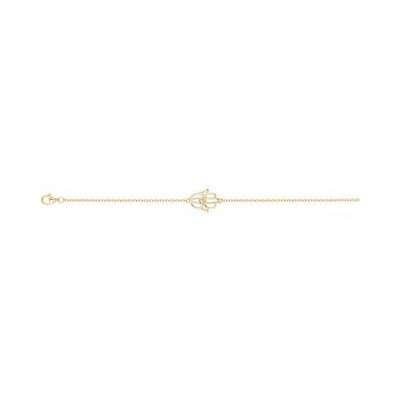 Bracelet La Garçonne en plaqué or et diamant