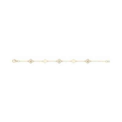 Bracelet La Garçonne en plaqué or et diamant