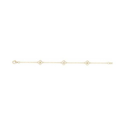 Bracelet La Garçonne en plaqué or et diamant