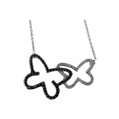 Collier en or blanc et diamant