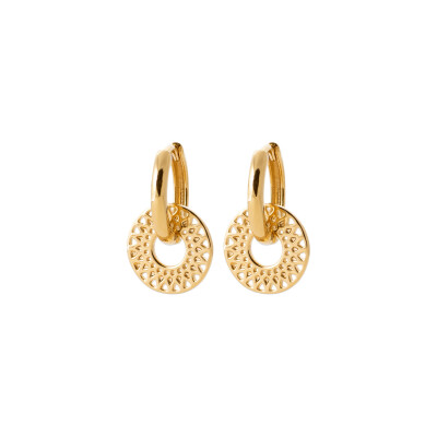 Boucles d'oreilles créoles en plaqué or