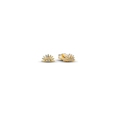 Boucles d'oreilles Pandora Moments Soleil Céleste Scintillant en métal doré et oxydes de zirconium