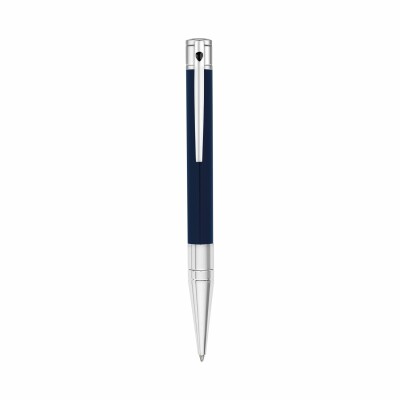 Stylo bille S.T. Dupont D-Initial bleu-chrome