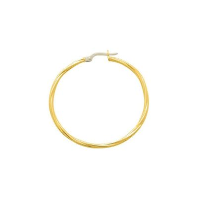 Boucles d'oreilles créoles en or jaune
