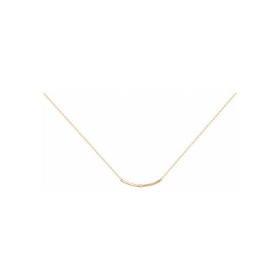 Collier La Garçonne en argent et diamant