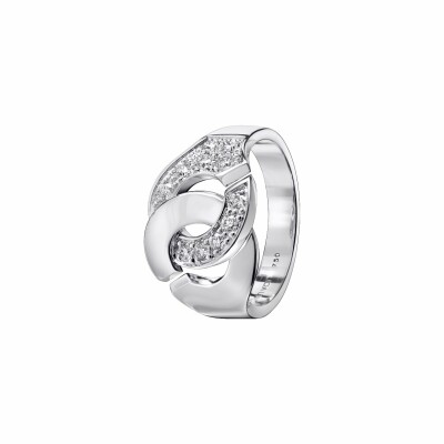 Menottes dinh van R12 ring, white gold, diamond