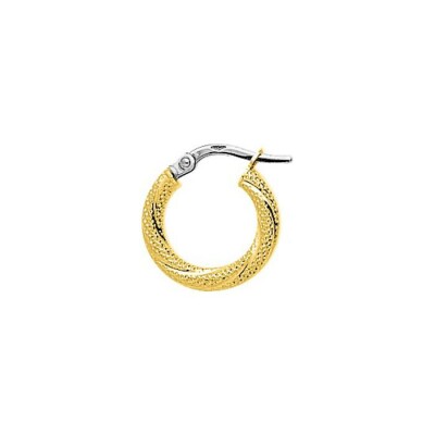 Boucles d'oreilles créoles en or jaune