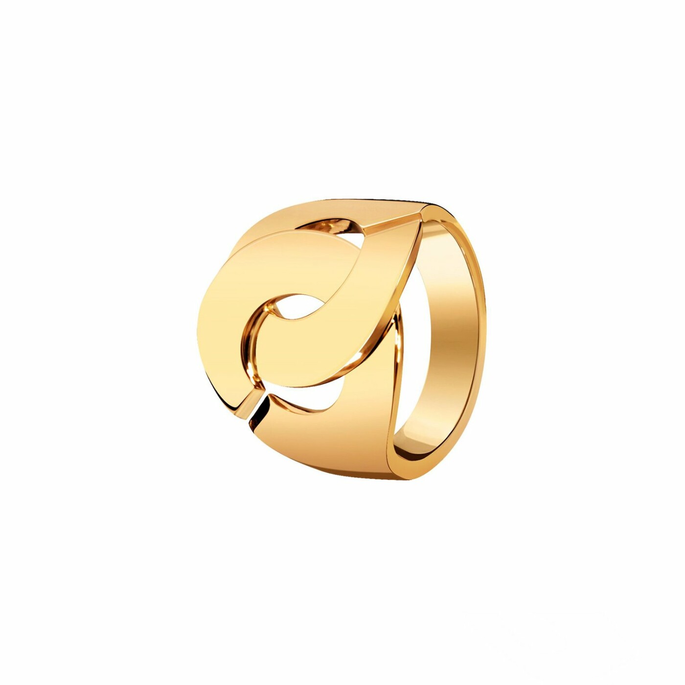 Bague Menottes dinh van R16 en Or jaune 