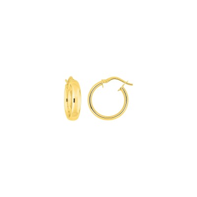 Boucles d'oreilles créoles en or jaune