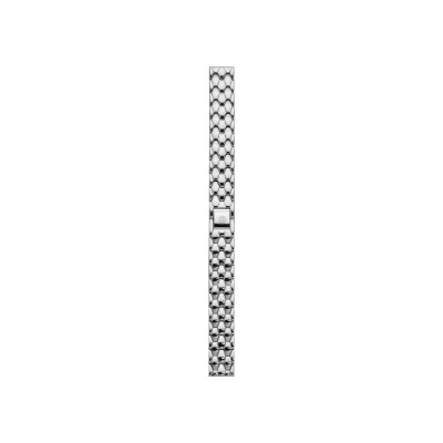 Bracelet montre Rochet Milano en acier métal poli, anse d'clic - 14mm