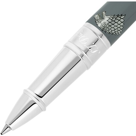 Stylo roller S.T. Dupont D-Initial Game Of Thrones gris clair