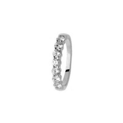 Alliance en or blanc et diamant