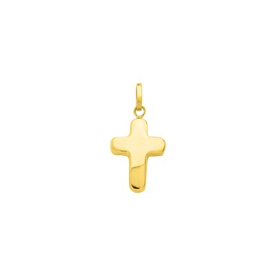 Pendentif croix creuse en or jaune