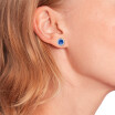 Boucles d'oreilles Tommy Hilfiger en acier bleu