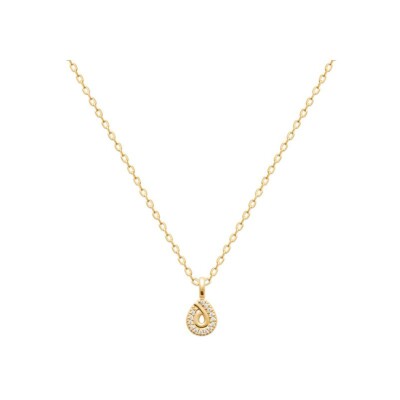 Pendentif en plaqué or et oxyde de zirconium