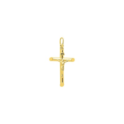 Pendentif croix Christ en or jaune