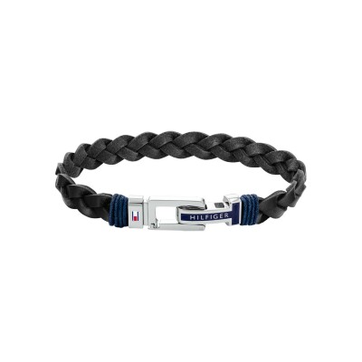 Bracelet Tommy Hilfiger en cuir et acier