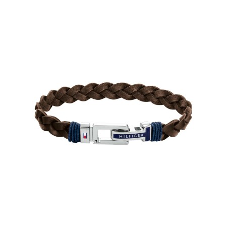 Bracelet Tommy Hilfiger en cuir et acier