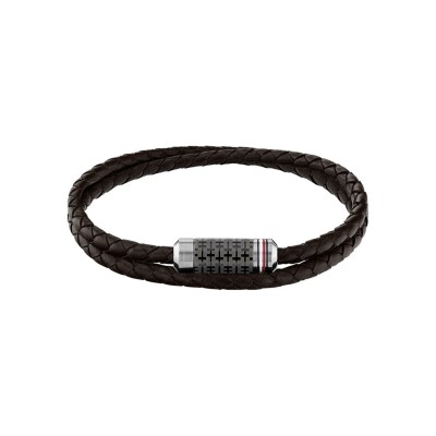 Bracelet Tommy Hilfiger en acier et cuir