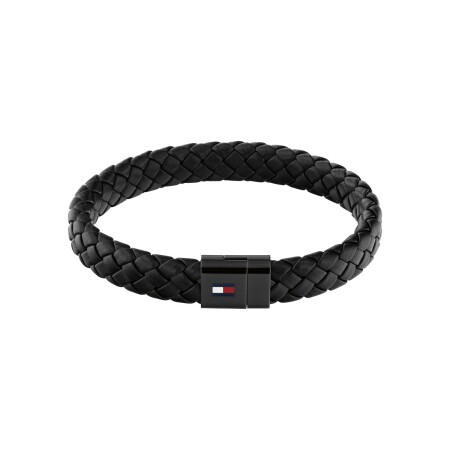 Bracelet Tommy Hilfiger en cuir et acier