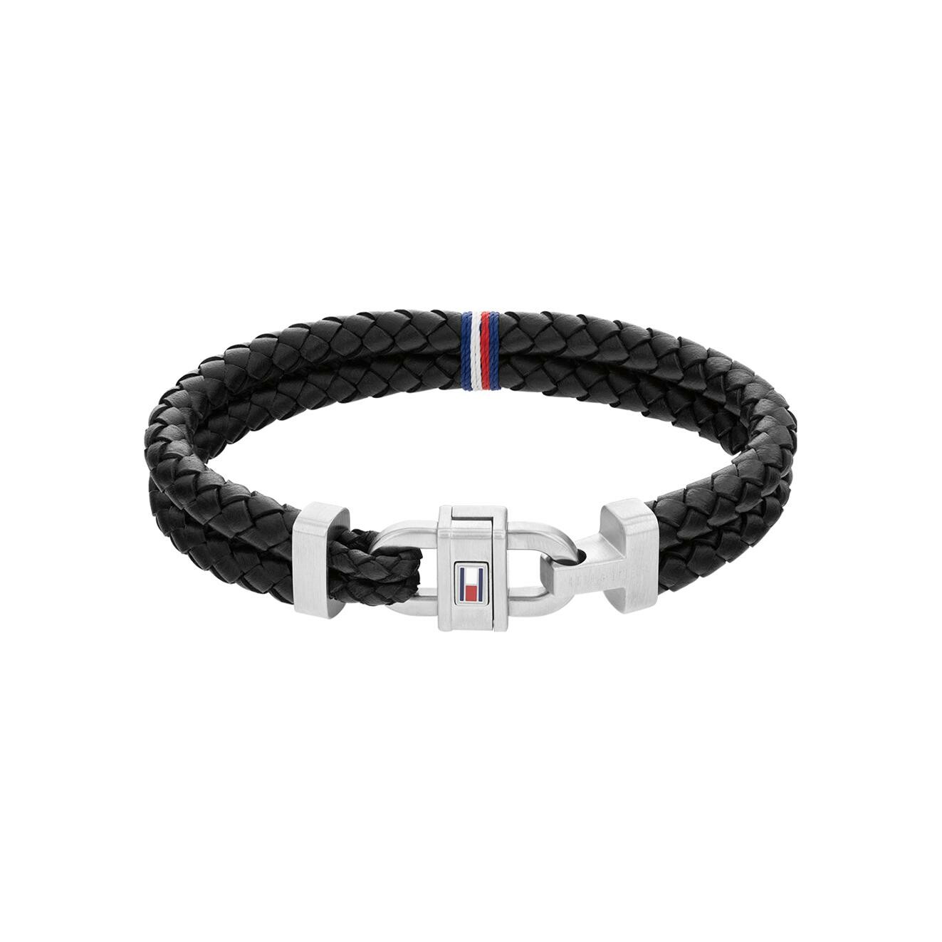 Bracelet Tommy Hilfiger en acier et cuir