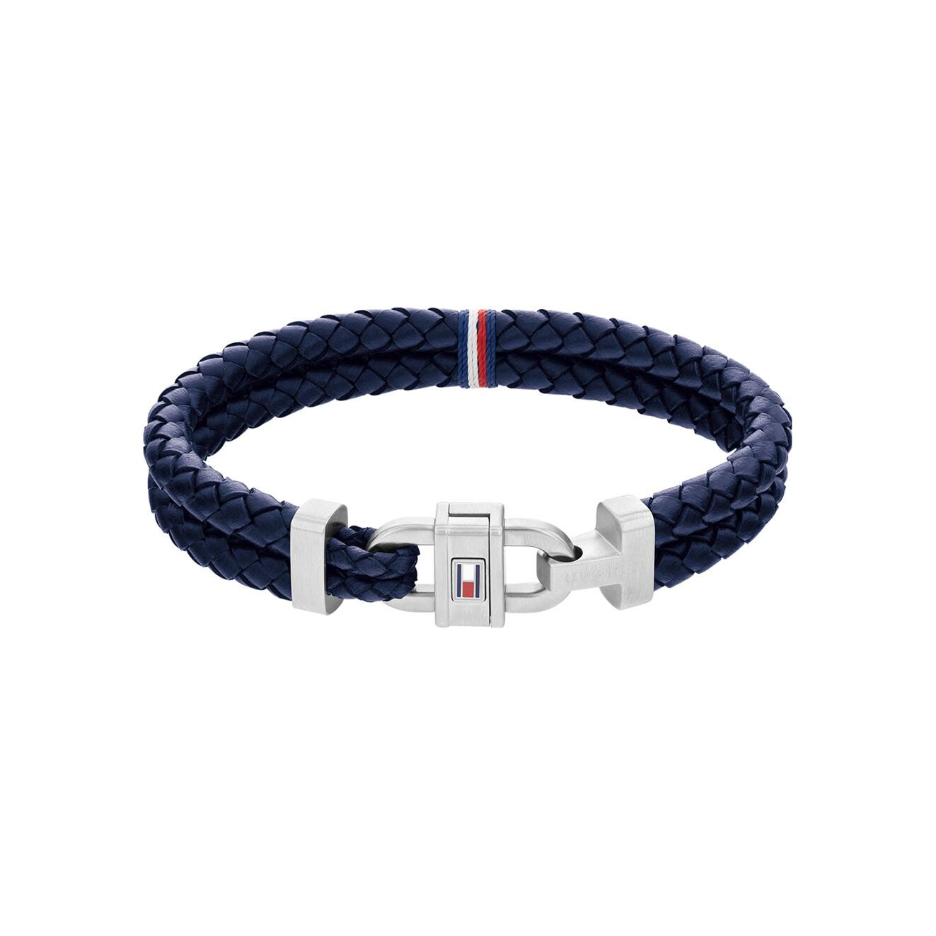 Bracelet Tommy Hilfiger en acier, cuir et corde