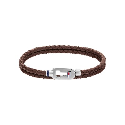 Bracelet Tommy Hilfiger en acier et cuir