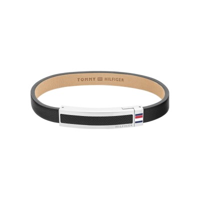 Bracelet Tommy Hilfiger en acier et cuir