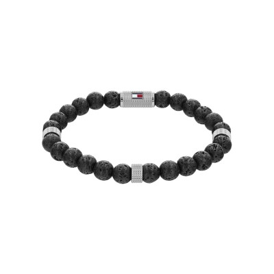 Bracelet Tommy Hilfiger en acier noir