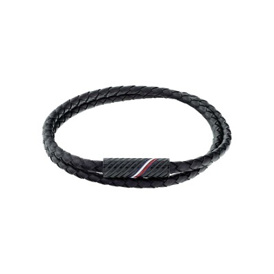 Bracelet Tommy Hilfiger en acier et cuir